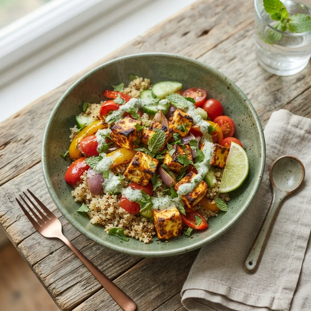 Paneer Tikka Bowl with Quinoa