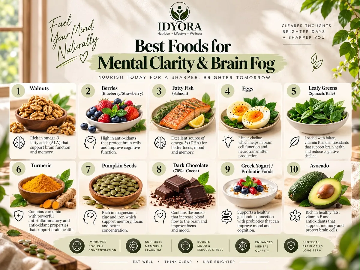 Eat Well for a Sharper Mind: 10 Foods to Support Mental Clarity