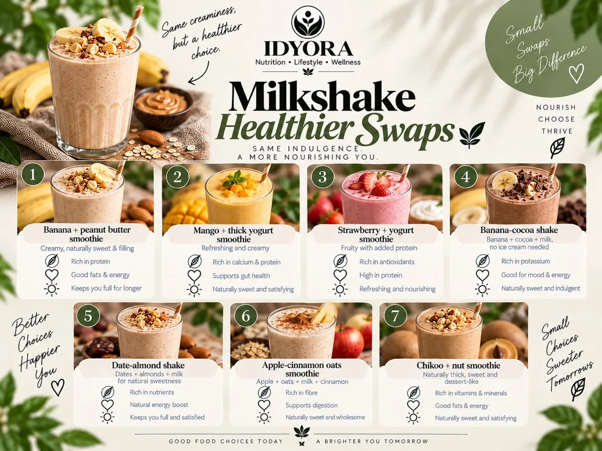 Milkshake Healthier Swaps: Indulgent Sips Without the Guilt