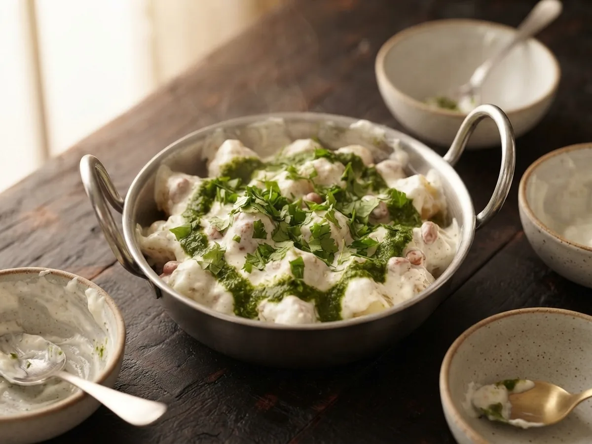 Step 3: Add Yogurt and Chutney