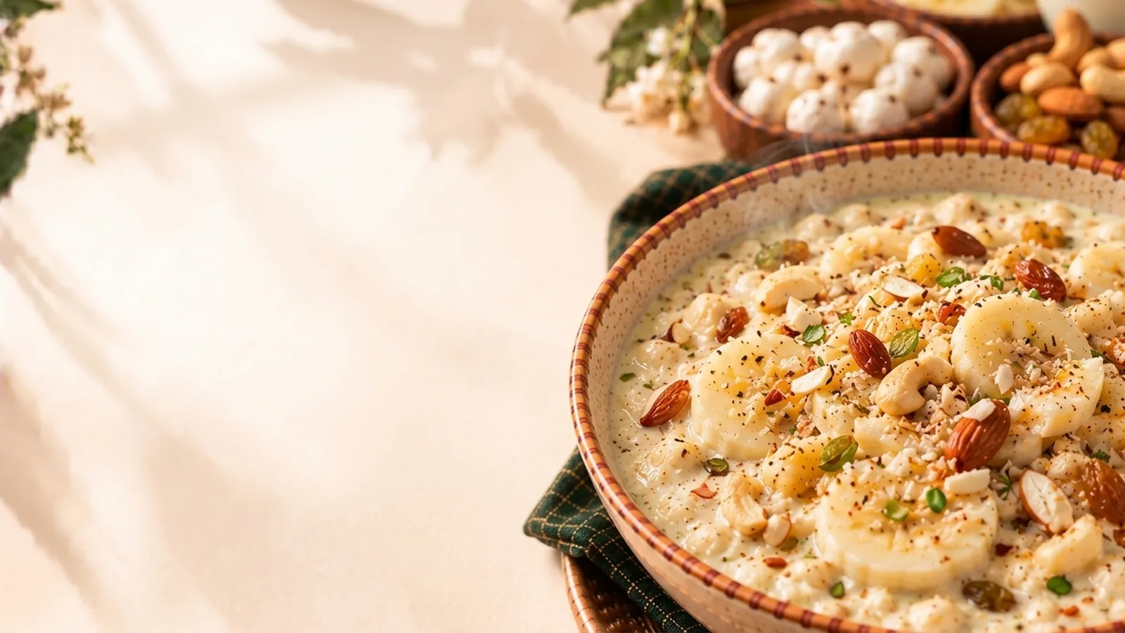 Banana-Makhana Rabri Bowl