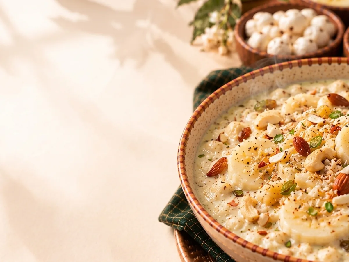 Banana-Makhana Rabri Bowl