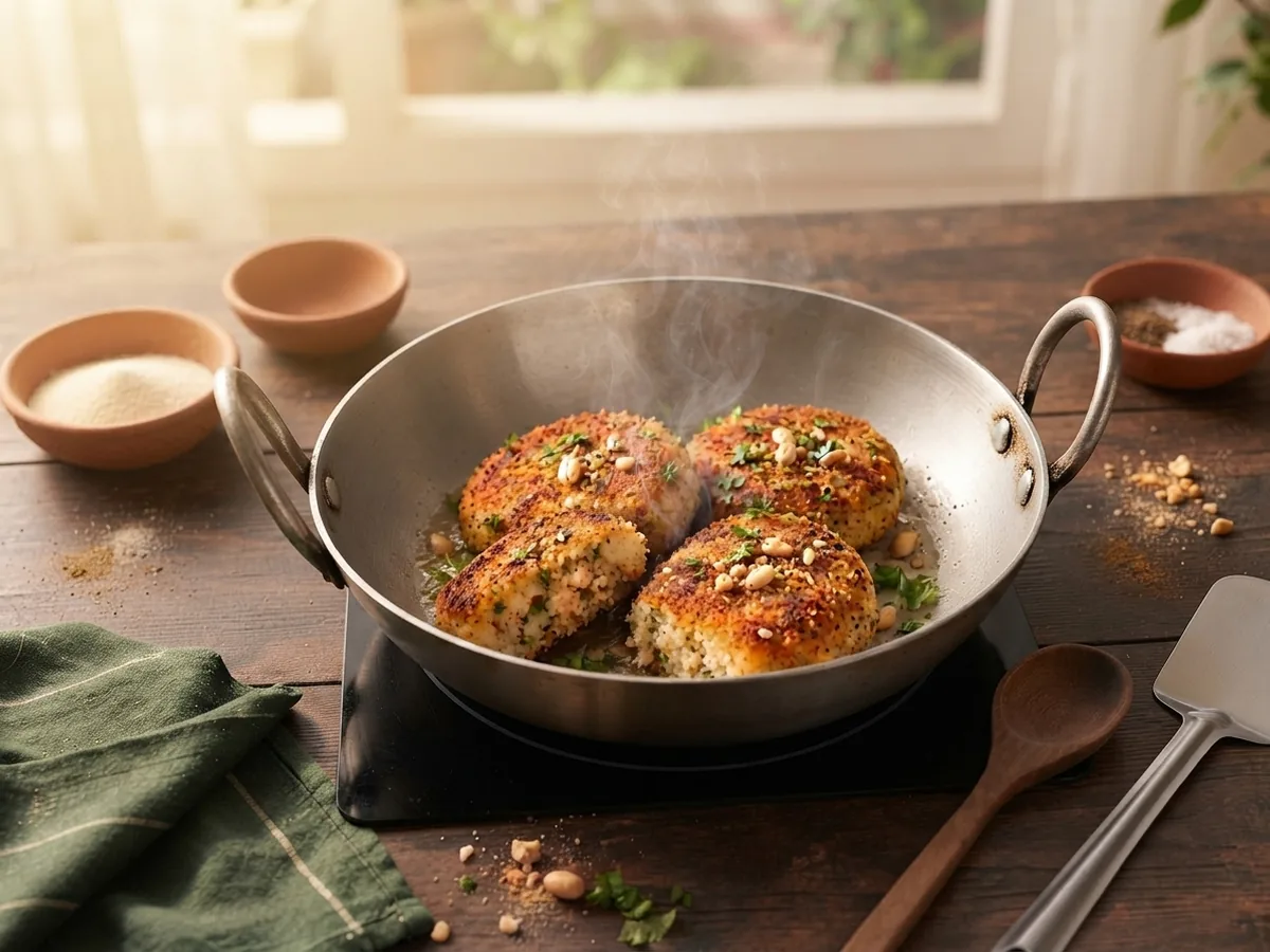 Step 4: Shallow Fry Patties