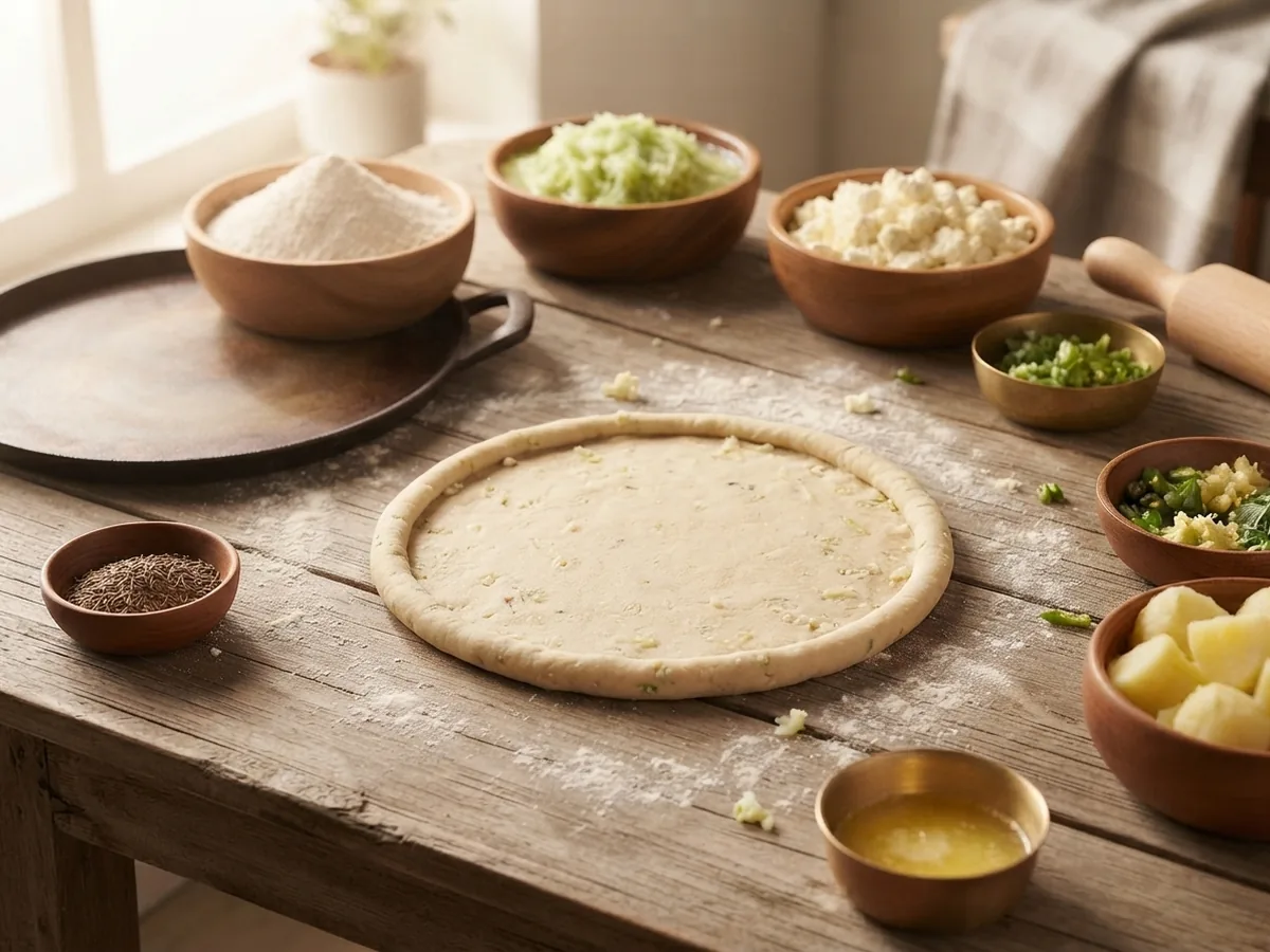 Step 3: Roll the Parathas
