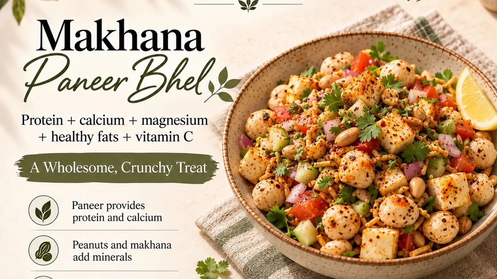 Makhana Paneer Bhel
