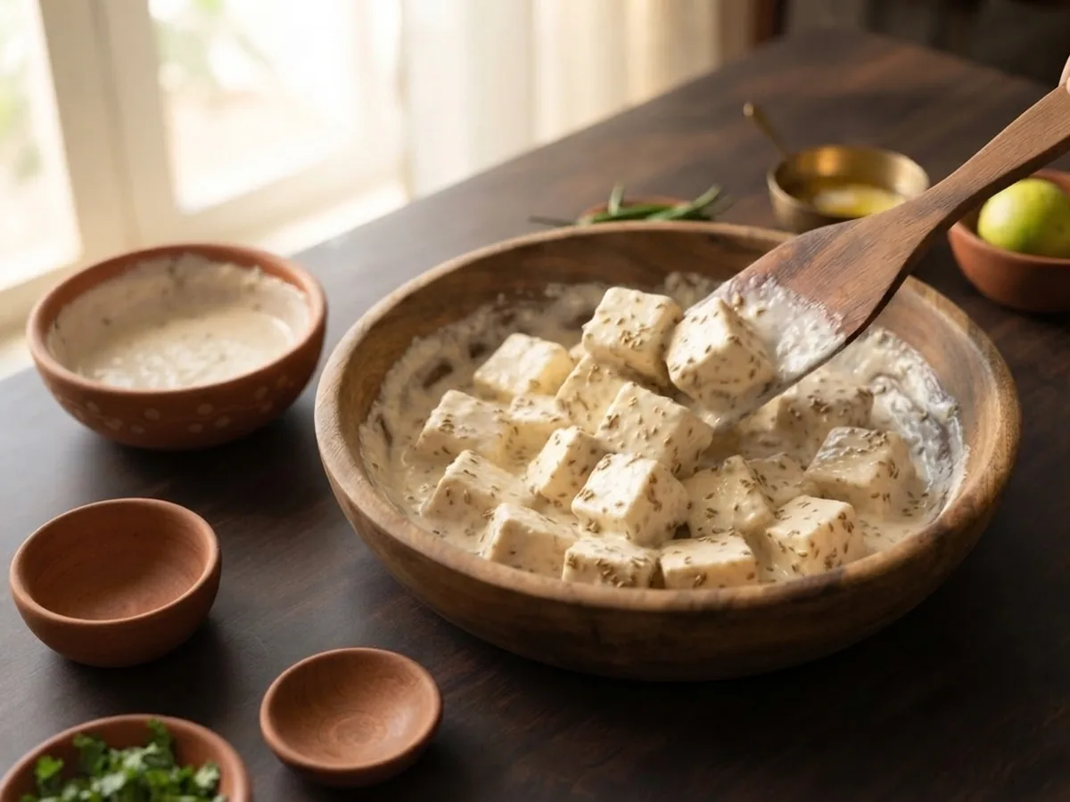 Step 2: Marinate the Paneer