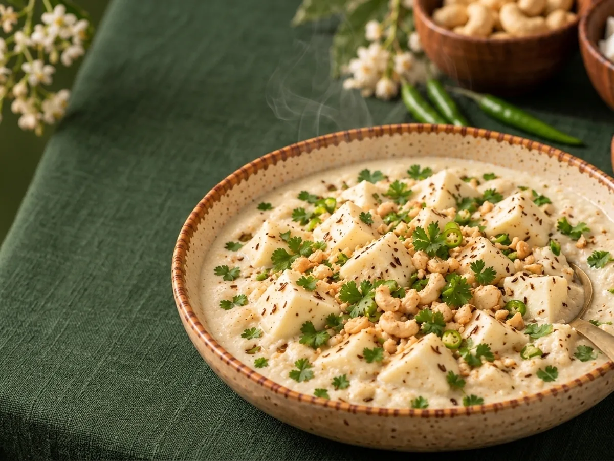 Navratri Special White Gravy Paneer