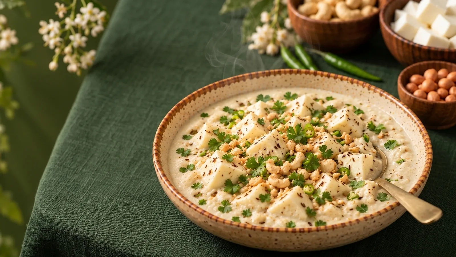 Navratri Special White Gravy Paneer