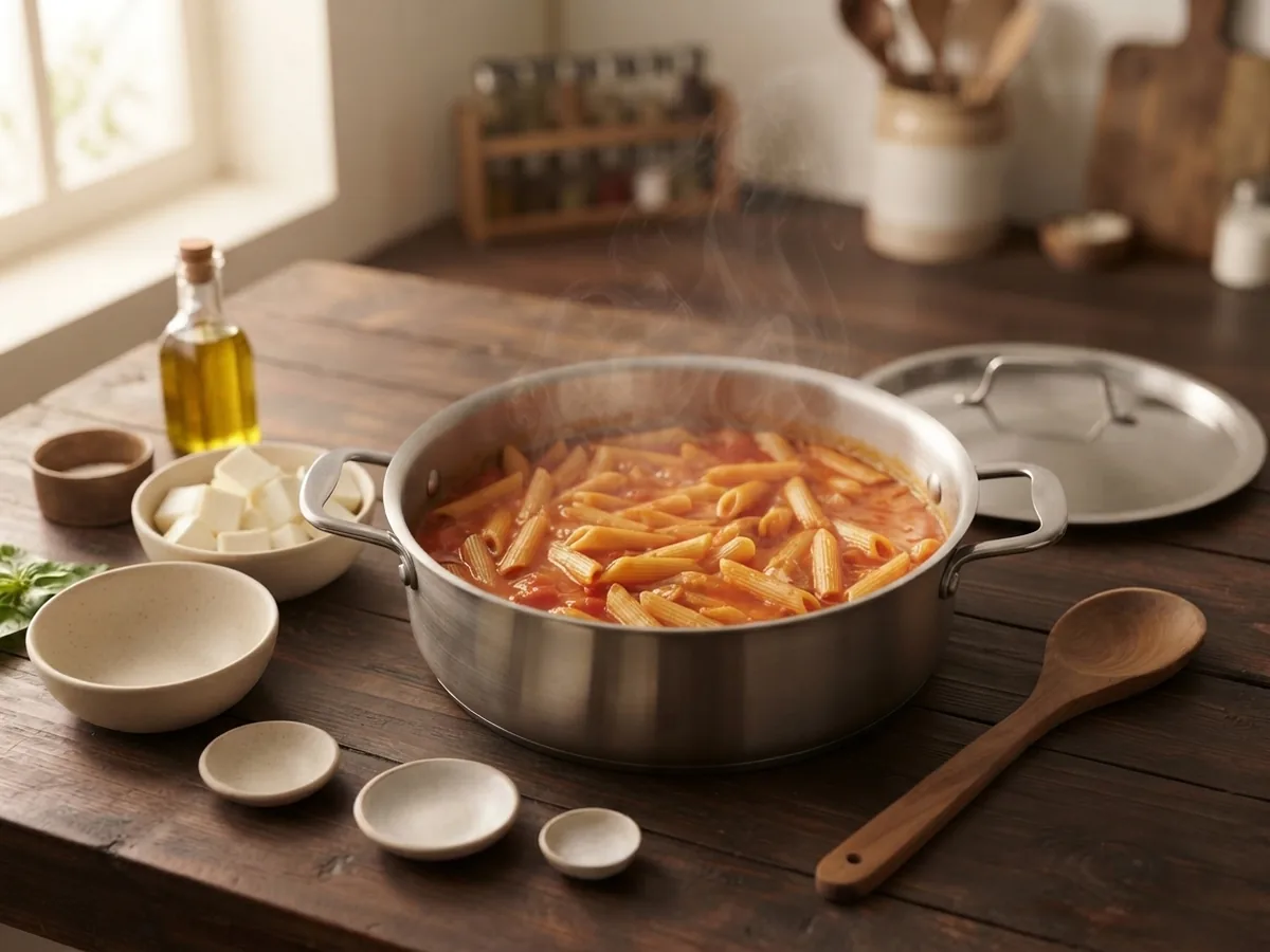 Step 3: Simmer Pasta