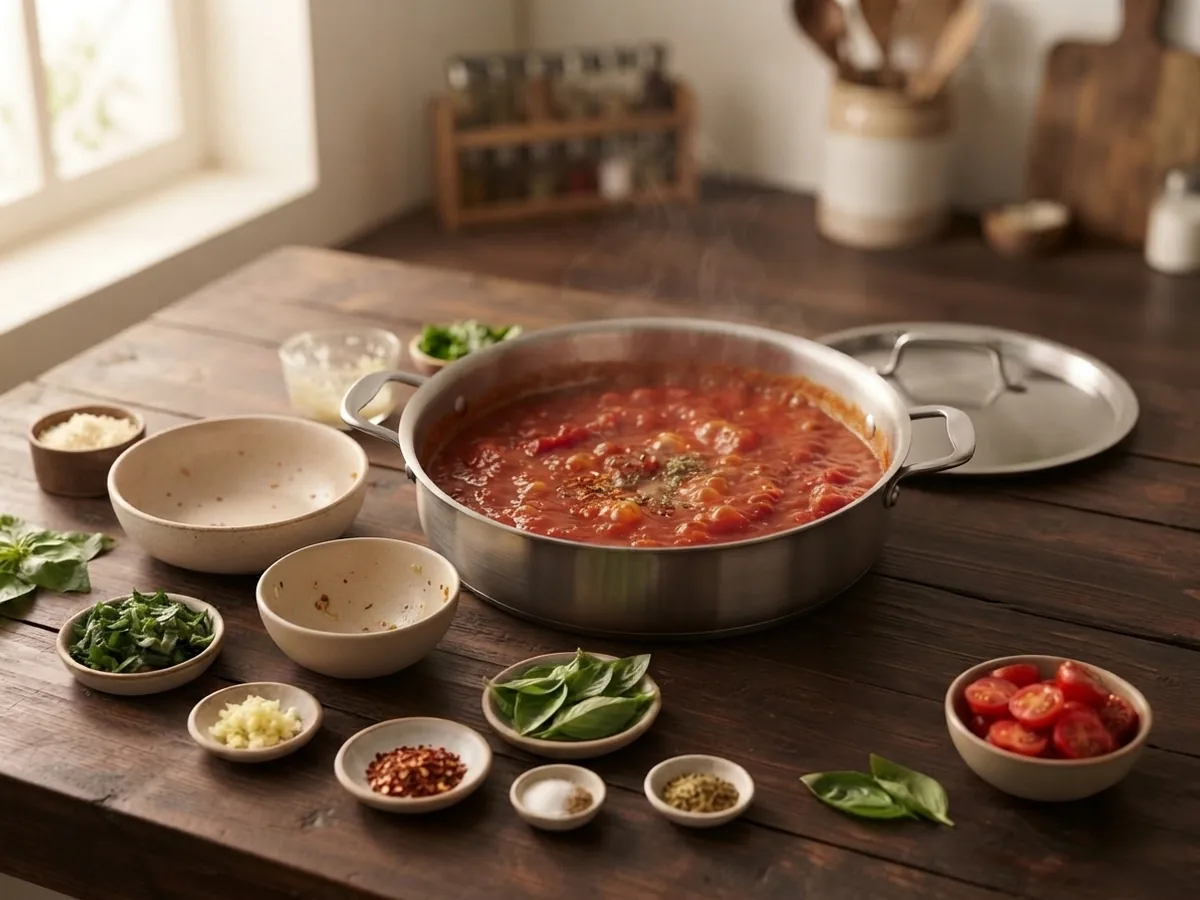 Step 2: Cook Tomato Base