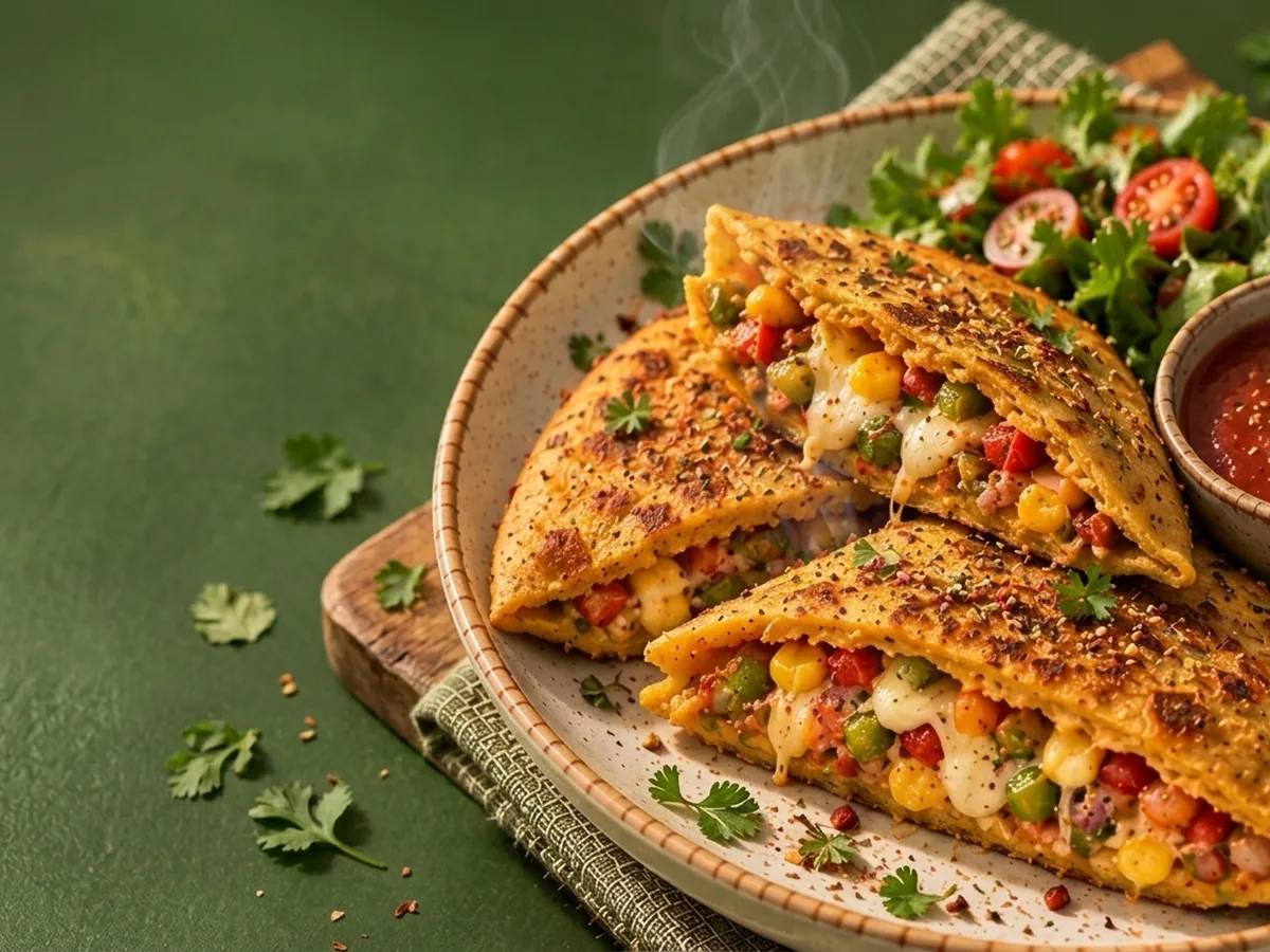 Pizza-Flavoured Besan Pocket
