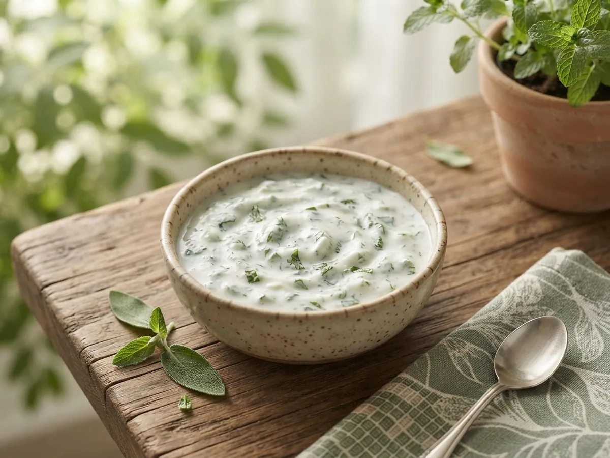 Step 1: Prepare Mint Yogurt