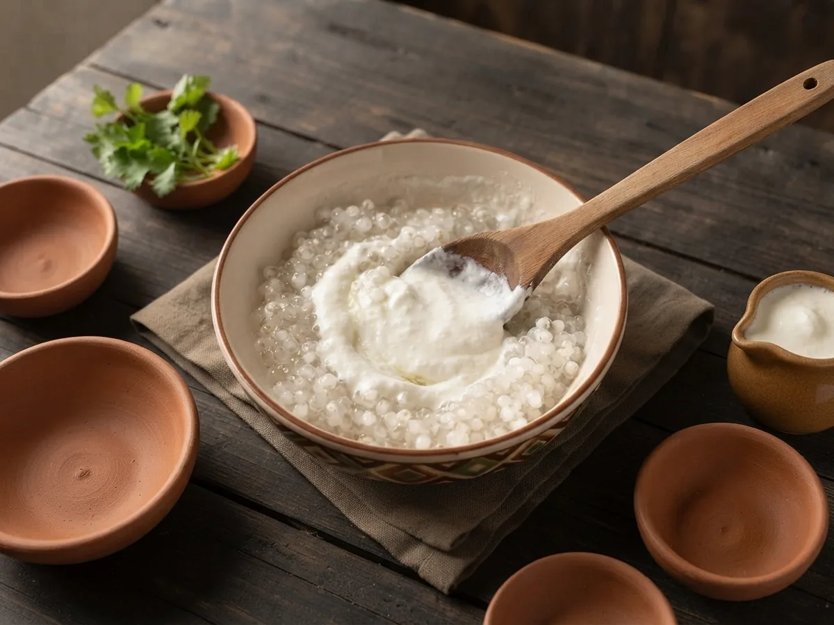 Step 2: Mix with Curd