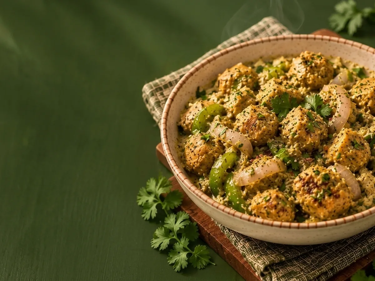 Soya Afghani with Cashew & Peanut Paste
