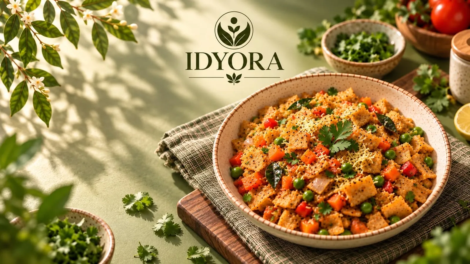 Vegetable Roti Upma with Peas & Carrots