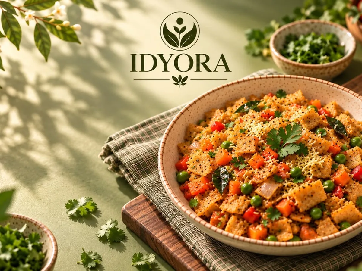 Vegetable Roti Upma with Peas & Carrots